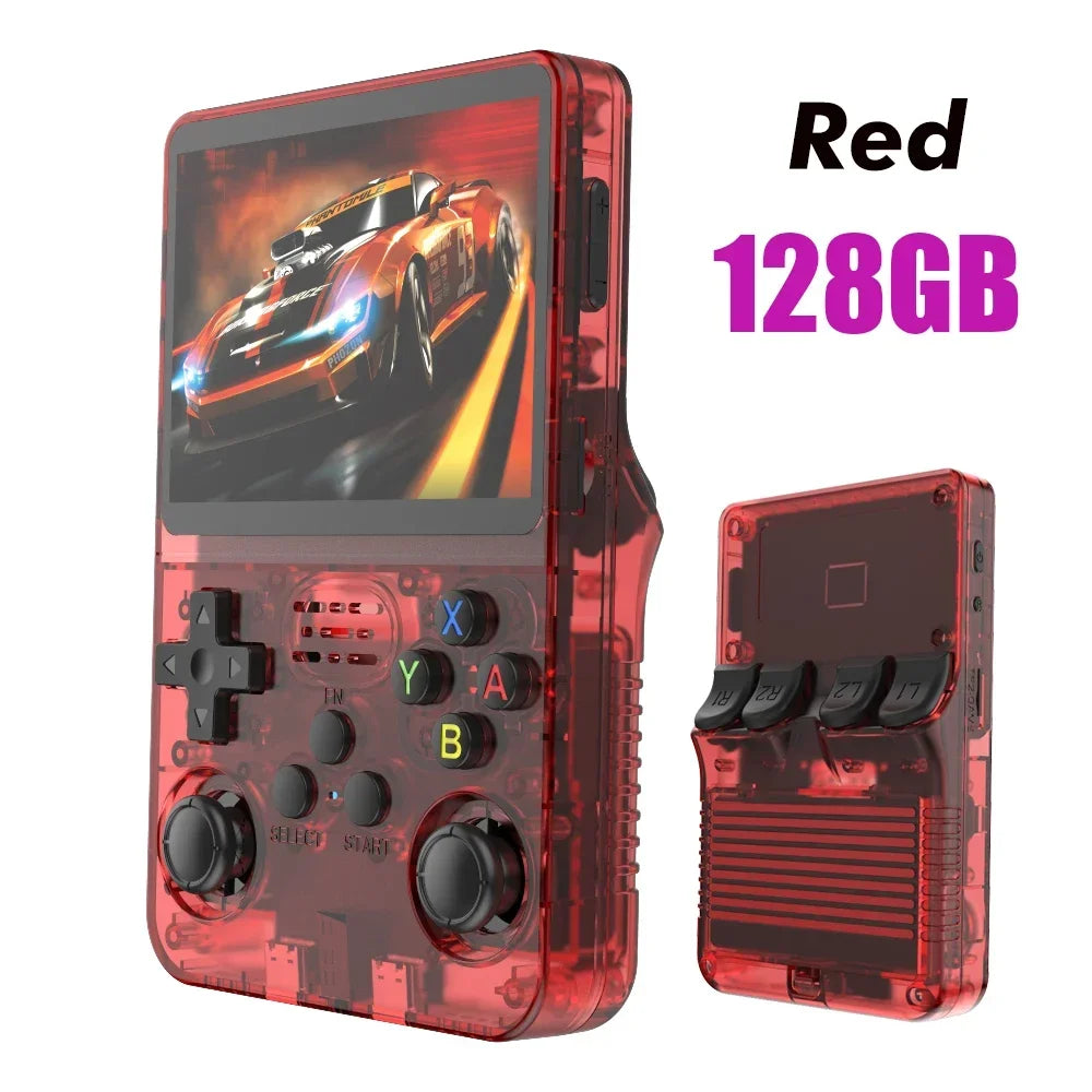 Open Source R36S Retro Handheld Videospielkonsole Linux System 3,5 Zoll IPS Bildschirm Tragbarer Taschen-Videoplayer 64 GB 128G Spiele