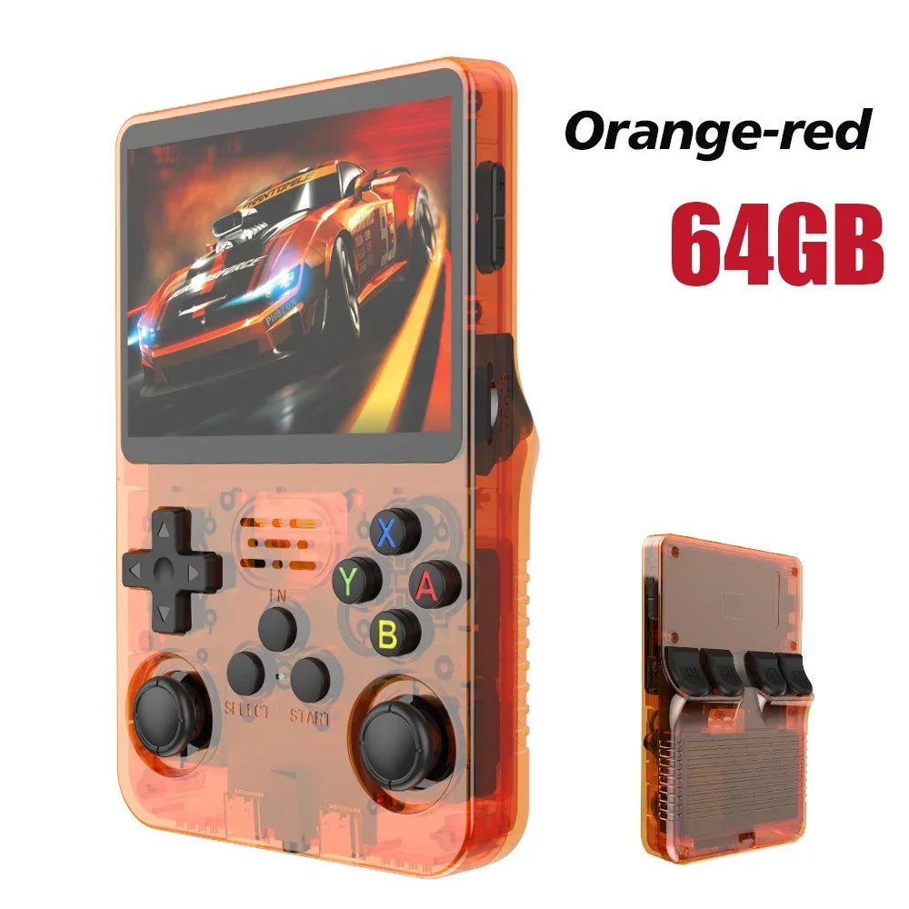 Open Source R36S Retro Handheld Videospielkonsole Linux System 3,5 Zoll IPS Bildschirm Tragbarer Taschen-Videoplayer 64 GB 128G Spiele