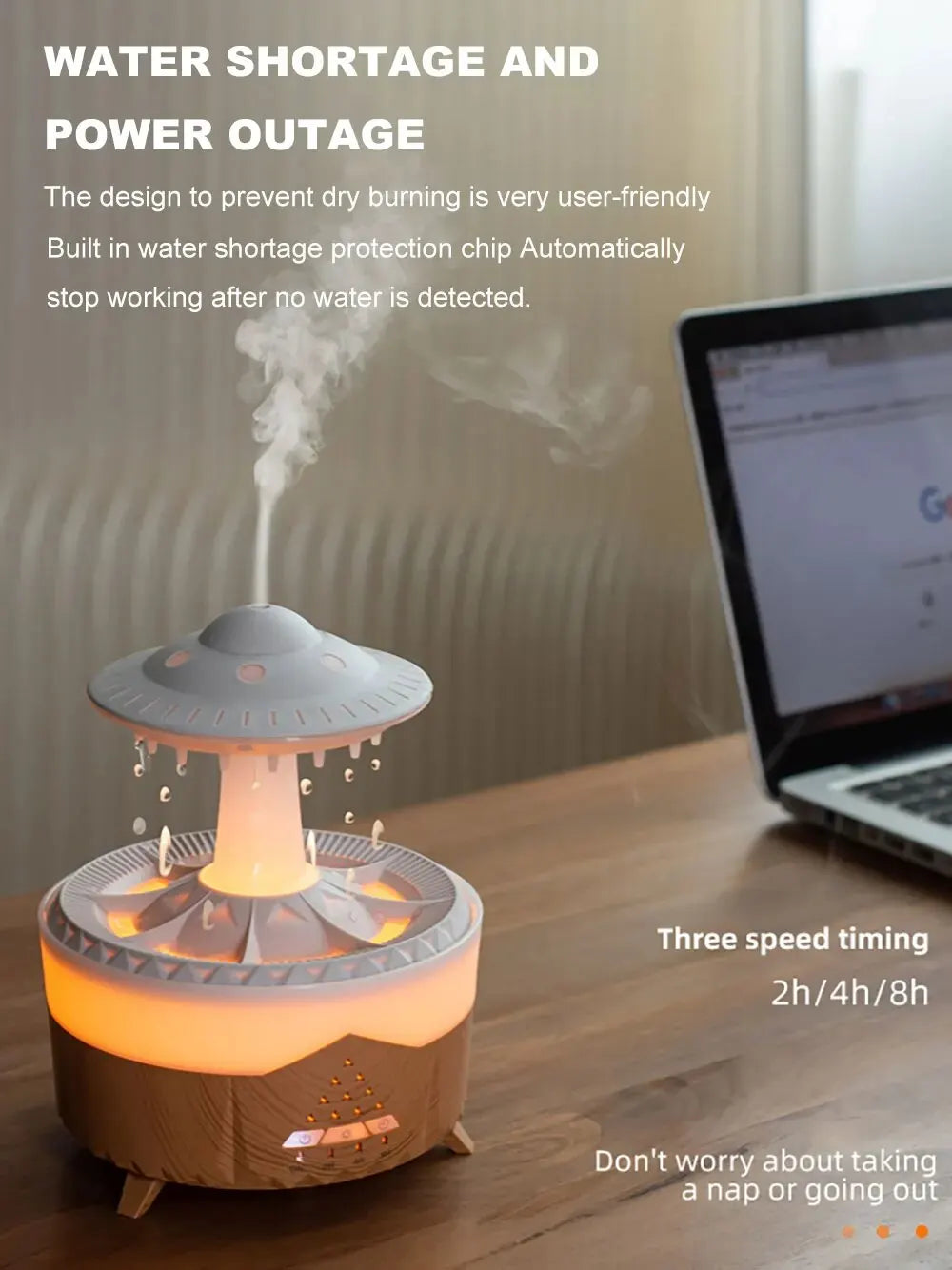 Aierwill UFO Luftbefeuchter Ultraschall Aroma therapie Diffusoren Nebel Maker Duft ätherisches Öl Aroma Diffusor Fernbedienung