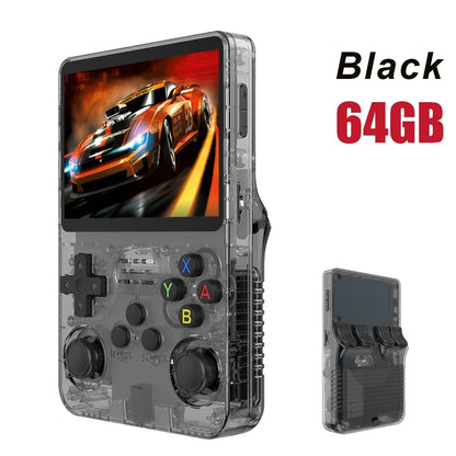 Open Source R36S Retro Handheld Videospielkonsole Linux System 3,5 Zoll IPS Bildschirm Tragbarer Taschen-Videoplayer 64 GB 128G Spiele