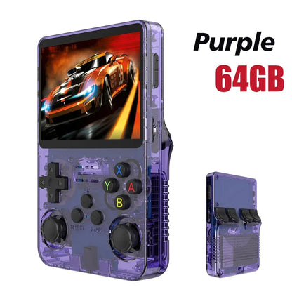 Open Source R36S Retro Handheld Videospielkonsole Linux System 3,5 Zoll IPS Bildschirm Tragbarer Taschen-Videoplayer 64 GB 128G Spiele