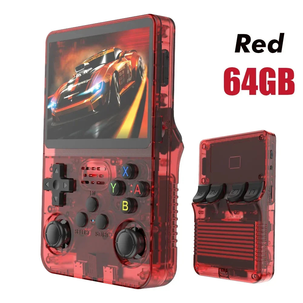 Open Source R36S Retro Handheld Videospielkonsole Linux System 3,5 Zoll IPS Bildschirm Tragbarer Taschen-Videoplayer 64 GB 128G Spiele