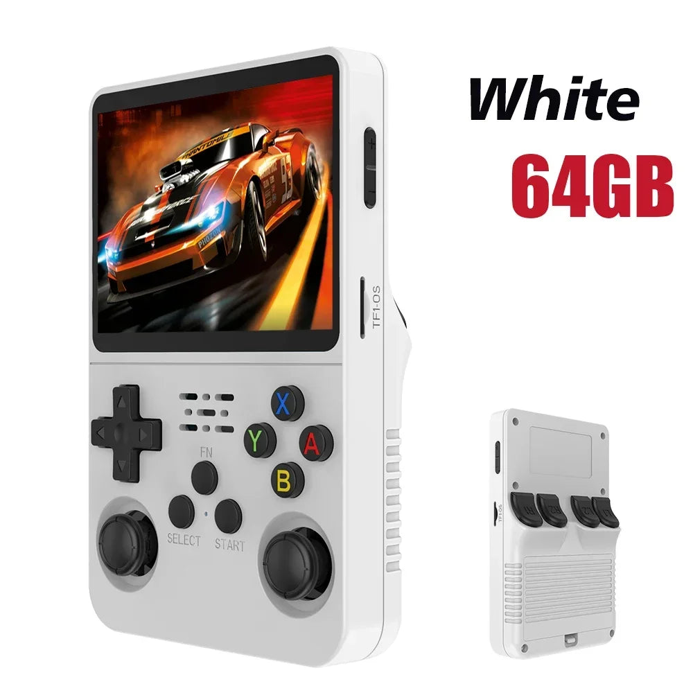Open Source R36S Retro Handheld Videospielkonsole Linux System 3,5 Zoll IPS Bildschirm Tragbarer Taschen-Videoplayer 64 GB 128G Spiele